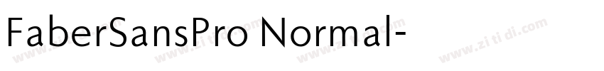 FaberSansPro Normal字体转换